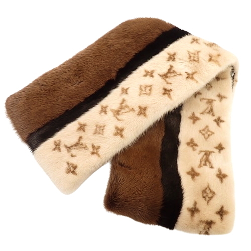 Louis Vuitton Louis Tan Monogram Escharpe Muffler